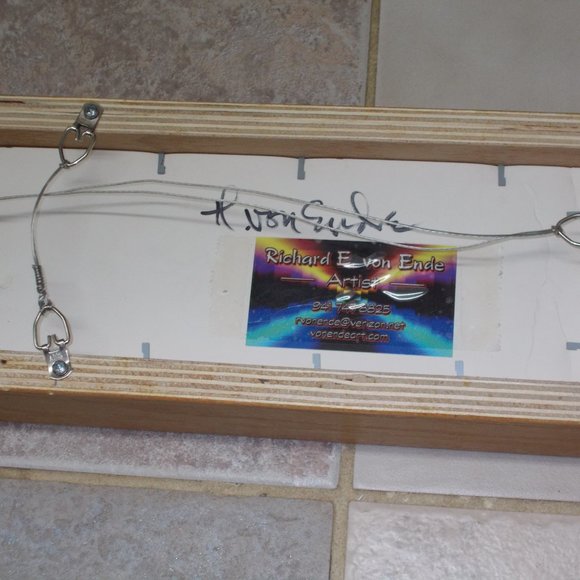 Geometerical Design art by Richard E.von Ende Artist, framed - Picture 5 of 6